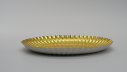 ASSIETTES OR MAT 166 - Or mat_Photo 01