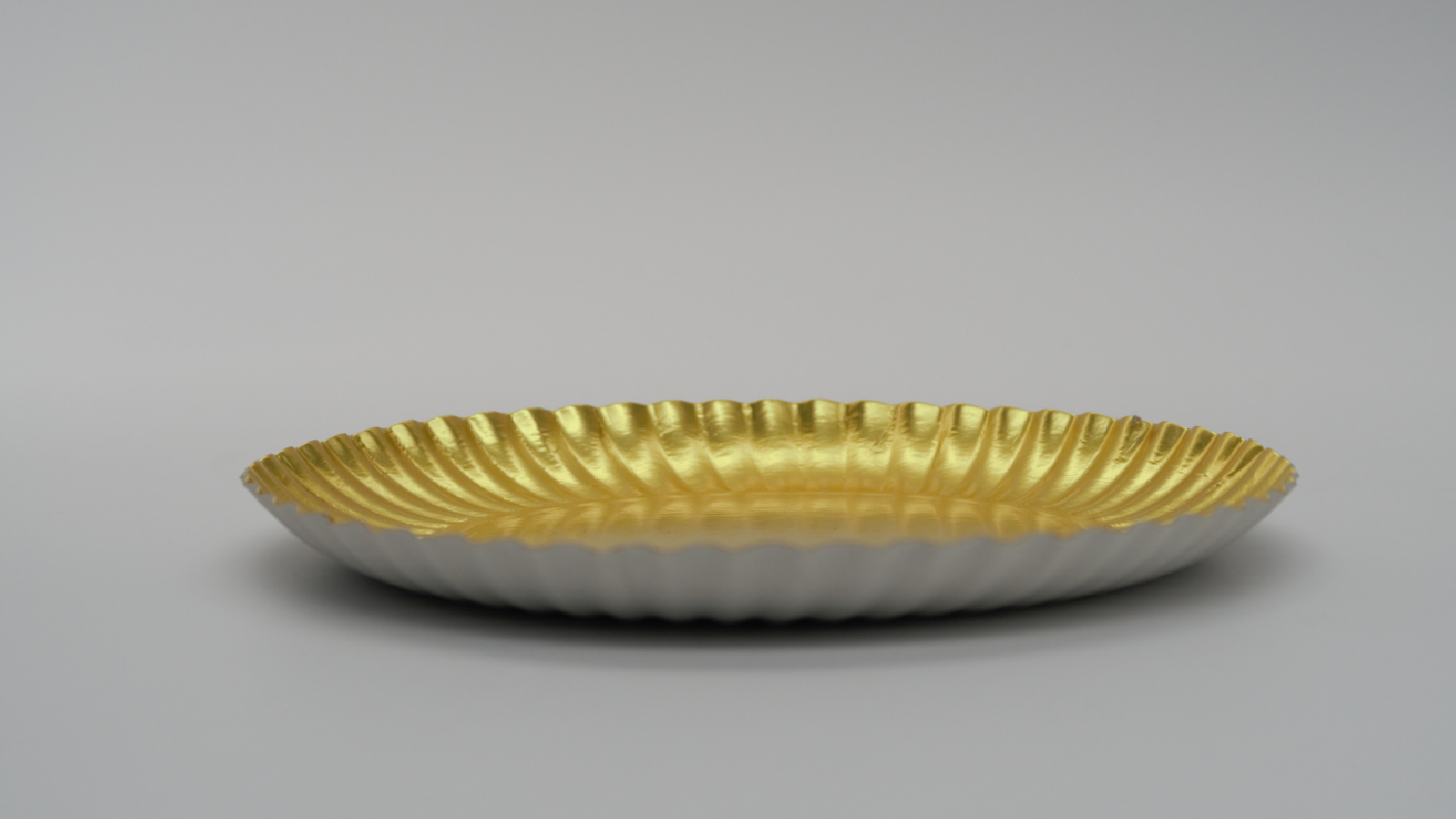 ASSIETTES OR MAT 166 - Or mat_Photo 01