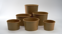 POT EN CARTON KRAFT BRUN