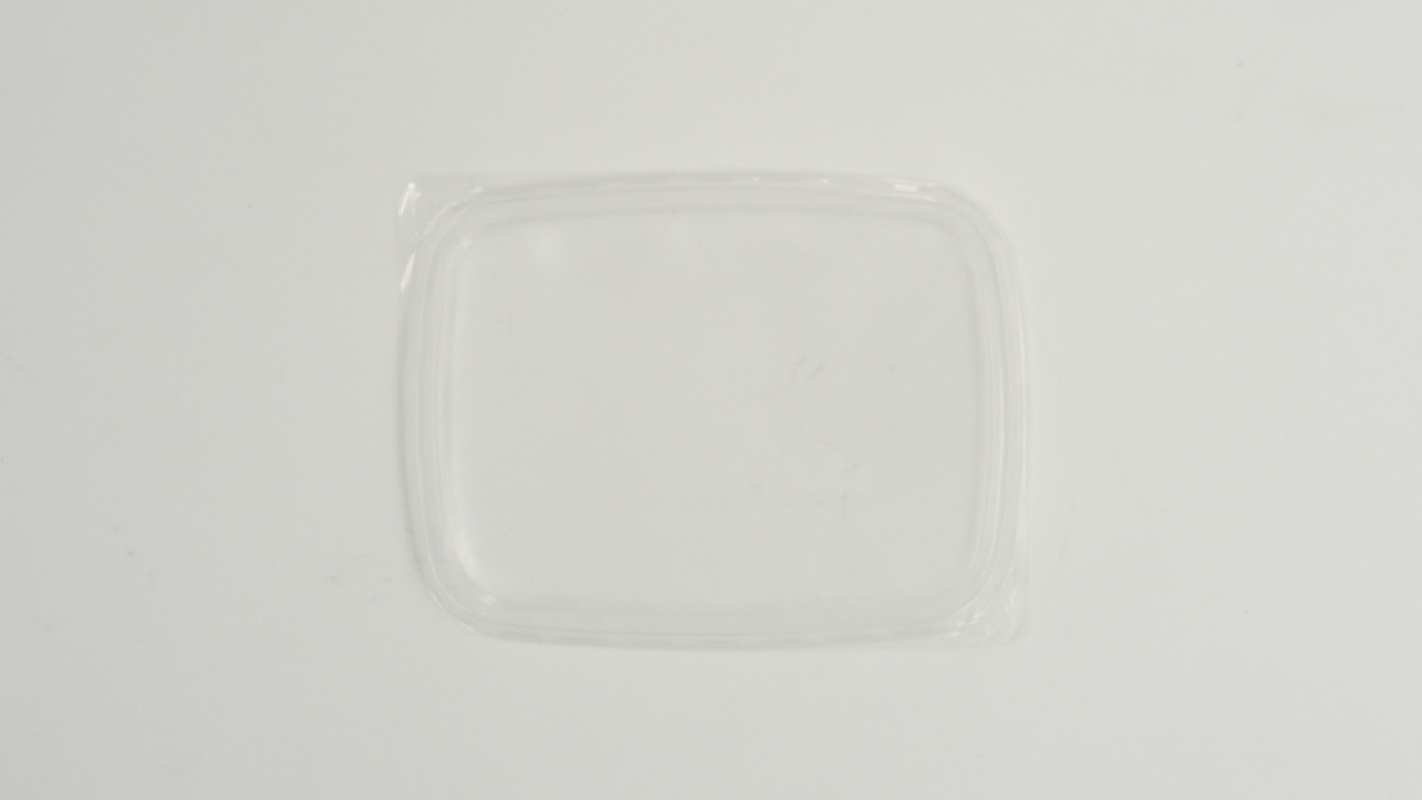 COUVERCLE RECTANGULAIRE EN PLASTIQUE TRANSPARENT