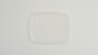COUVERCLE RECTANGULAIRE EN PLASTIQUE TRANSPARENT
