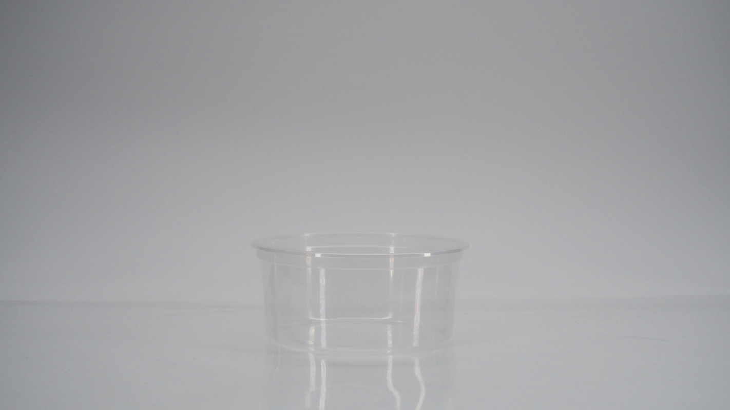POT ROND EN PLASTIQUE TRANSPARENT - 115