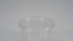 COUVERCLE ROND EN PLASTIQUE TRANSPARENT - 115