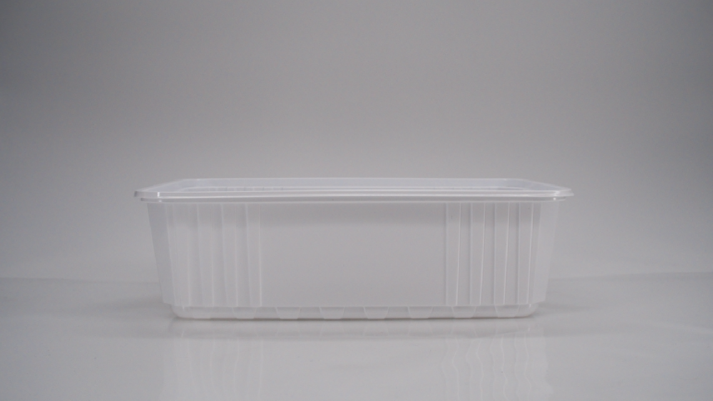 270 RAVIER RECT. EN PLAST. BLANC 2700ml - Photo 01