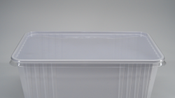 COUVERCLE RECTANGULAIRE EN PET TRANSPARENT - 270