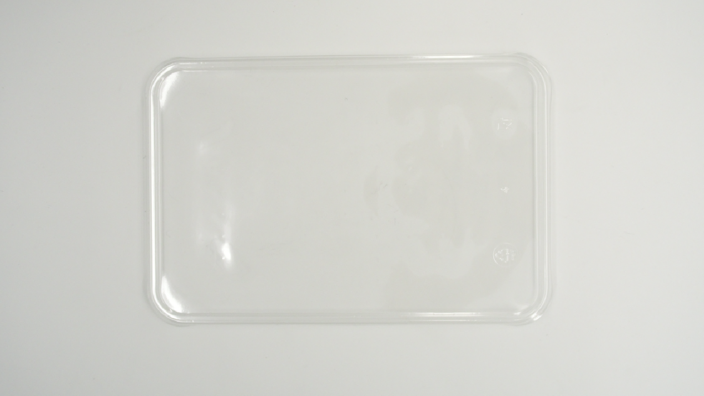 COUVERCLE RECTANGULAIRE EN PET TRANSPARENT - 270