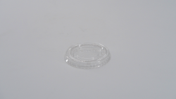 COUVERCLE ROND EN PLASTIQUE TRANSPARENT (Pour pot à sauce "UR")