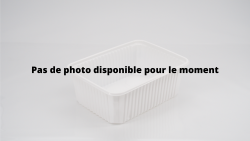 180 RAVIER RECT. EN PLAST. BLANC 500ml - Pas de photo dispo