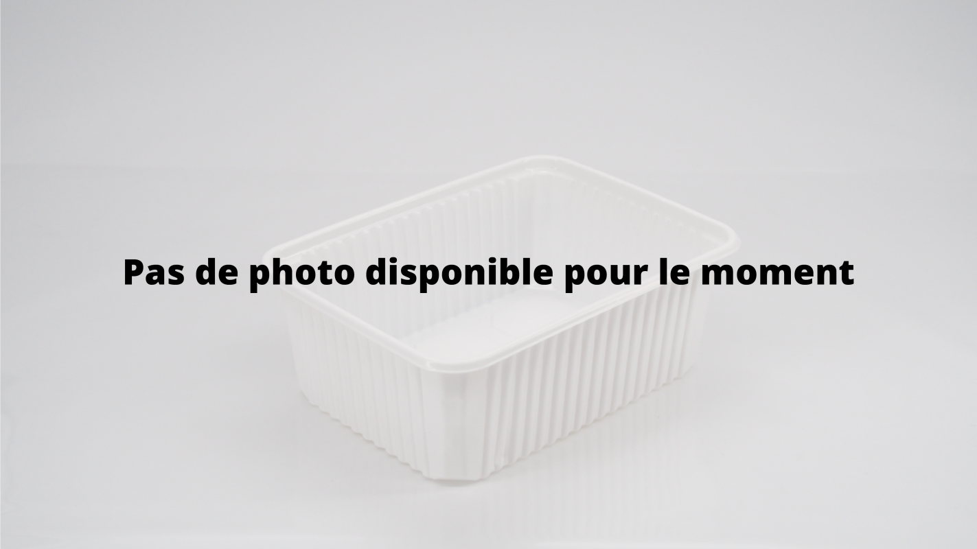 180 RAVIER RECT. EN PLAST. BLANC 500ml - Pas de photo dispo