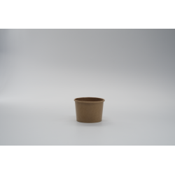 POT ROND EN CARTON KRAFT BRUN (Glace / Soupe)