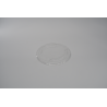 COUVERCLE ROND EN PLASTIQUE TRANSPARENT (Pour bol à salade en carton kraft brun)